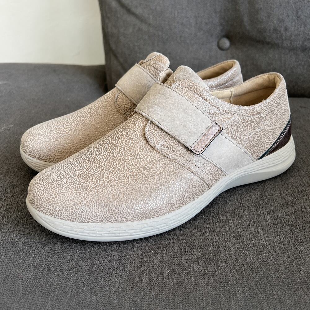Fidelio Hallux Hi-Energy Beige Leather Comfort Shoes Womens US 8.5